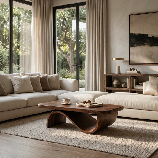 N.Nestivo Artistic Curved Base Coffee Table